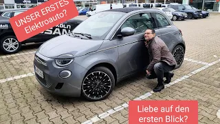 Wird er unser erstes Elektroauto? Fiat 500 elektro/Probefahrt in Köln