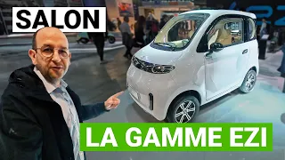 EZI M1, M2 et M3 au Salon de l'EICMA : Une Citroën AMI mais 4 places ?!