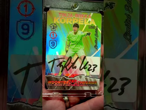 New Tinja-Riikka Korpela football cards! #footballcards #autographedcards #woso #womensfootball