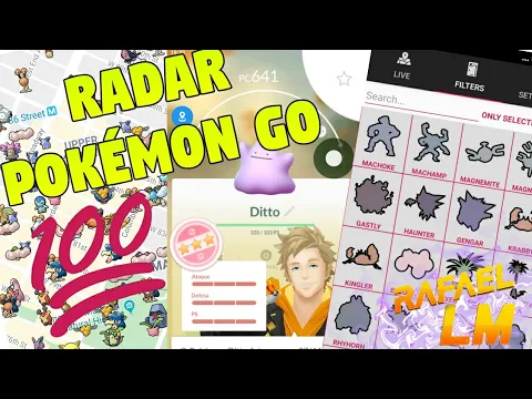 NOVO APLICATIVO RADAR PARA POKÉMON GO COMO PEGAR COORDENADAS DE
POKÉMONS 100 IV