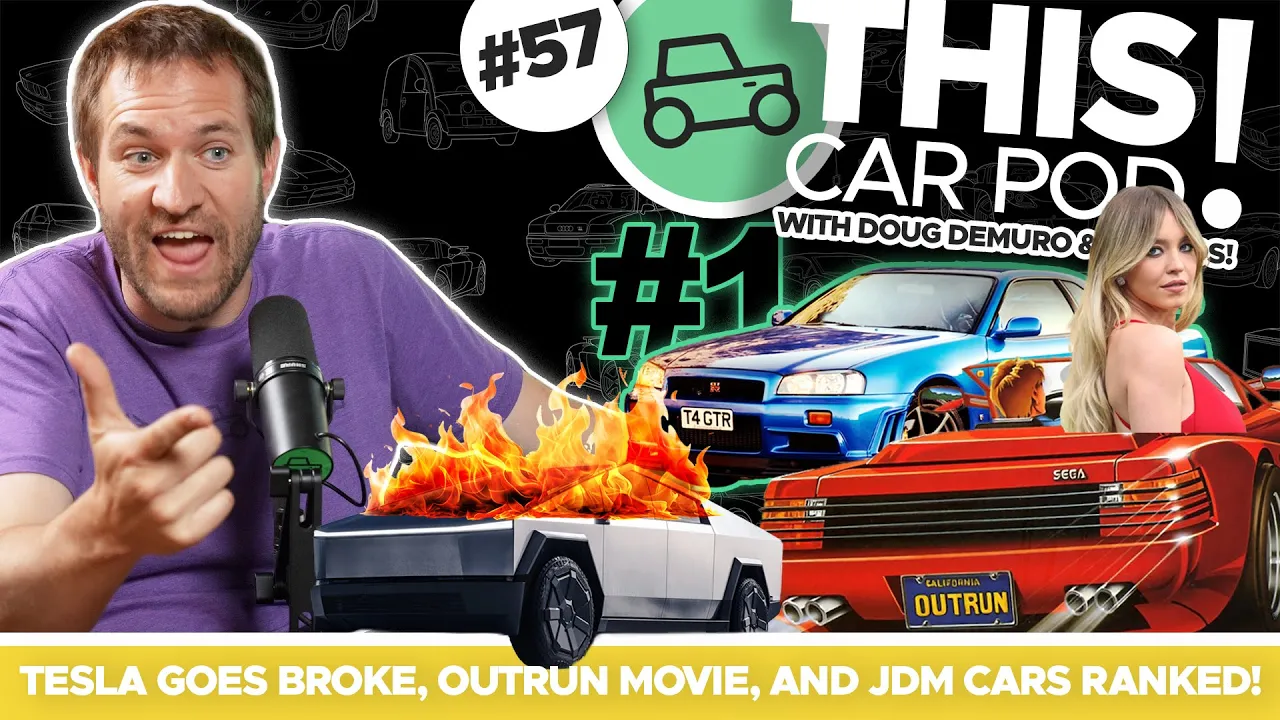 Tesla Going Broke? Mercedes Goes Yoke! Sports Car Legends Ranked, New Outrun Movie! THISCARPOD! EP57