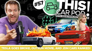Tesla Going Broke? Mercedes Goes Yoke! Sports Car Legends Ranked, New Outrun Movie! THISCARPOD! EP57