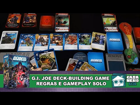 G.I. JOE Deck-Building Game (Renegade Game Studios) - Regras e Gameplay Solo | Casa NERD lol