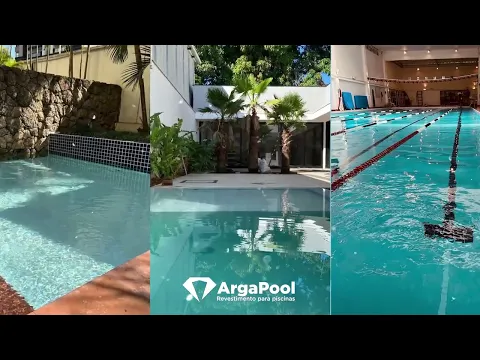 Argamassa Impermeável para Revestimento de Plaster em Piscina 20KG Azul Argapool