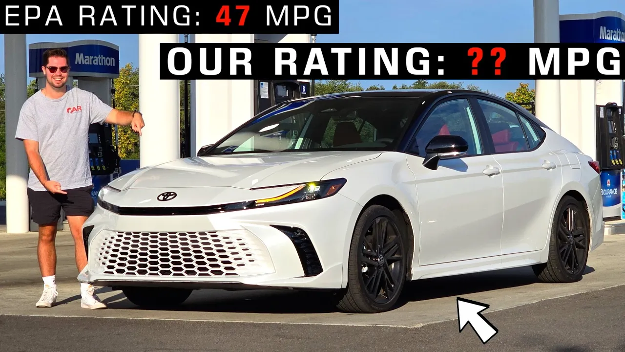 What's the ACTUAL Fuel Economy?? We TEST the 2025 Toyota Camry! -- Real-World Highway MPG Test