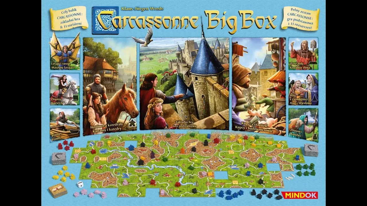Unboxing en español del Carcassonne Big Box 2017