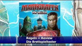 Markgrafen von Valeria vom Schwerkraft-Verlag - Regeln + Review - Brettspiel - Die Brettspieltester