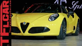 Watch the 2015 Alfa Romeo 4C Spider Debut at the Detroit Auto Show