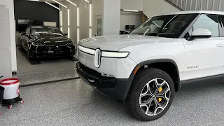 Here's How Rivian Paint Quality Compares To A Brand New Tesla Model S & Honda Civic!