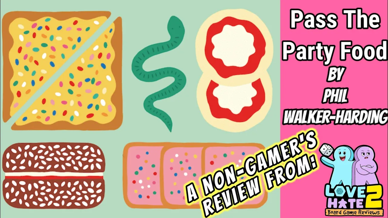 Pass The Party Food - A Non-Gamer's Review! A Family Co-op #boardgames @joeygames2558| Love 2 Hate