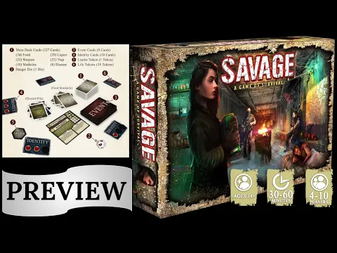 Savage: A Game of Survival Preview Dice Tower West 2023