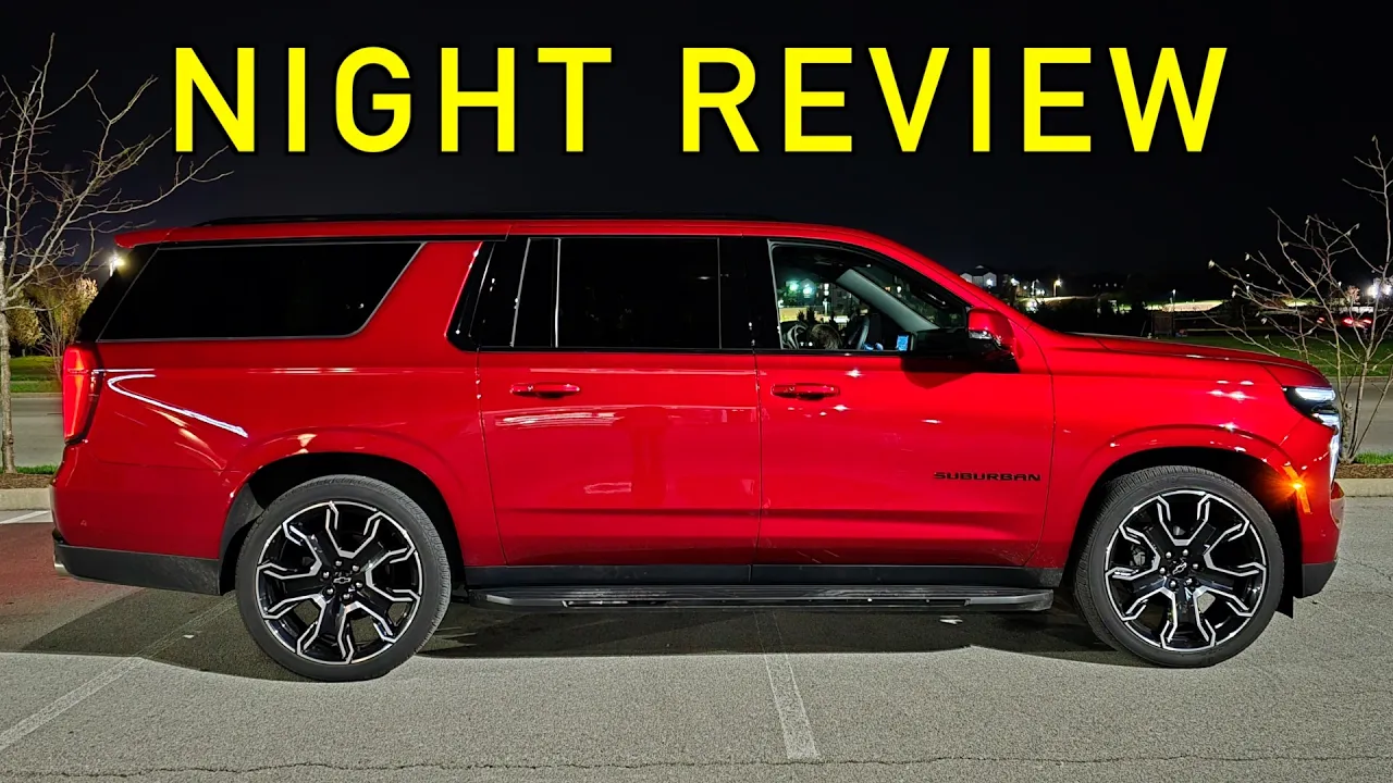 How's the Lighting?? -- 2025 Chevy Tahoe & Suburban at NIGHT! (Headlights, Exterior & Interior)