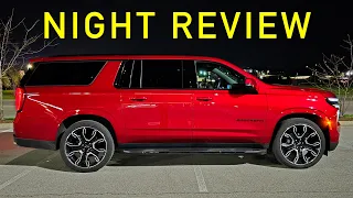 How's the Lighting?? -- 2025 Chevy Tahoe & Suburban at NIGHT! (Headlights, Exterior & Interior)