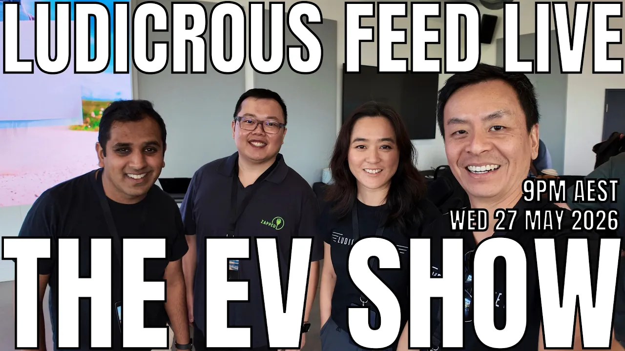 The EV Show by Ludicrous Feed on Wednesday Nights! | Wed 27 May 2026