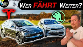 Schlägt der Tesla im Winter zurück? SKODA Enyaq Coupé RS vs. TESLA Model Y Long Range - Die Revanche