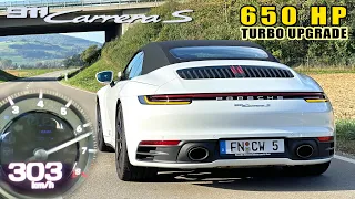 650HP PORSCHE 992 Carrera S TURBO UPGRADE | 303KM/H on Autobahn