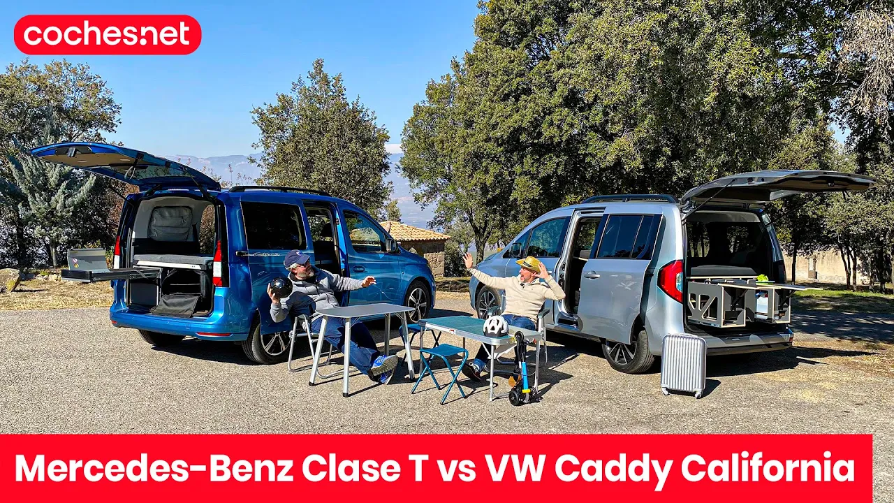 Mercedes-Benz Clase T vs Volkswagen Caddy California | Comparativo / Review en español | coches.net