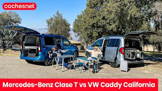 Mercedes-Benz Clase T vs Volkswagen Caddy California | Comparativo / Review en español | coches.net