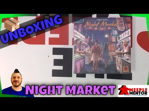 Meeple Mentor Unboxes Night Market- The All-In Pledge