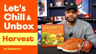 Harvest: Unboxing Keymaster's latest cozy board game!