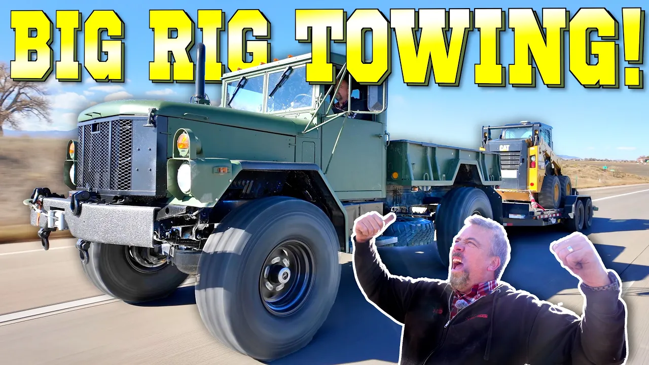 Surprise! Old Military Trucks Are Really GREAT At Towing Heavy Loads!