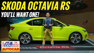 2025 Skoda Octavia RS - The 265hp Octy | Auto Expo 2025 | Autocar India