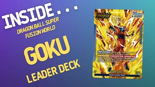 Inside…Goku FB03 Leader Deck - Fusion World - Dragon Ball Super Card Game