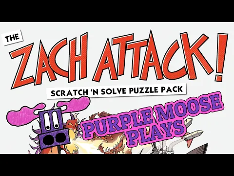 Purple Moose Plays...The Zach Attack Scratch 'N Solve Puzzle Pack - review copy