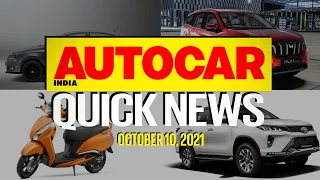 Tata Punch bookings, Skoda Slavia details, Fortuner Legender 4x4 & more | Quick News | Autocar India