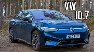 Volkswagen ID.7 - provkörning och räckviddstest (ENG SUB)