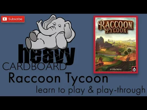 Raccoon Tycoon 4p Play-through & Teaching by Heavy Cardboard