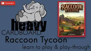 Raccoon Tycoon 4p Play-through & Teaching by Heavy Cardboard
