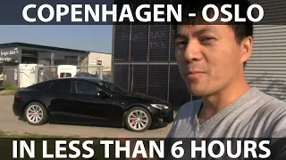 Copenhagen - Oslo challenge in Tesla Model S P100DL