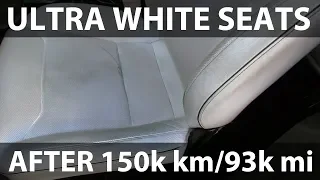 Ultra white seats after 150k km/93k mi