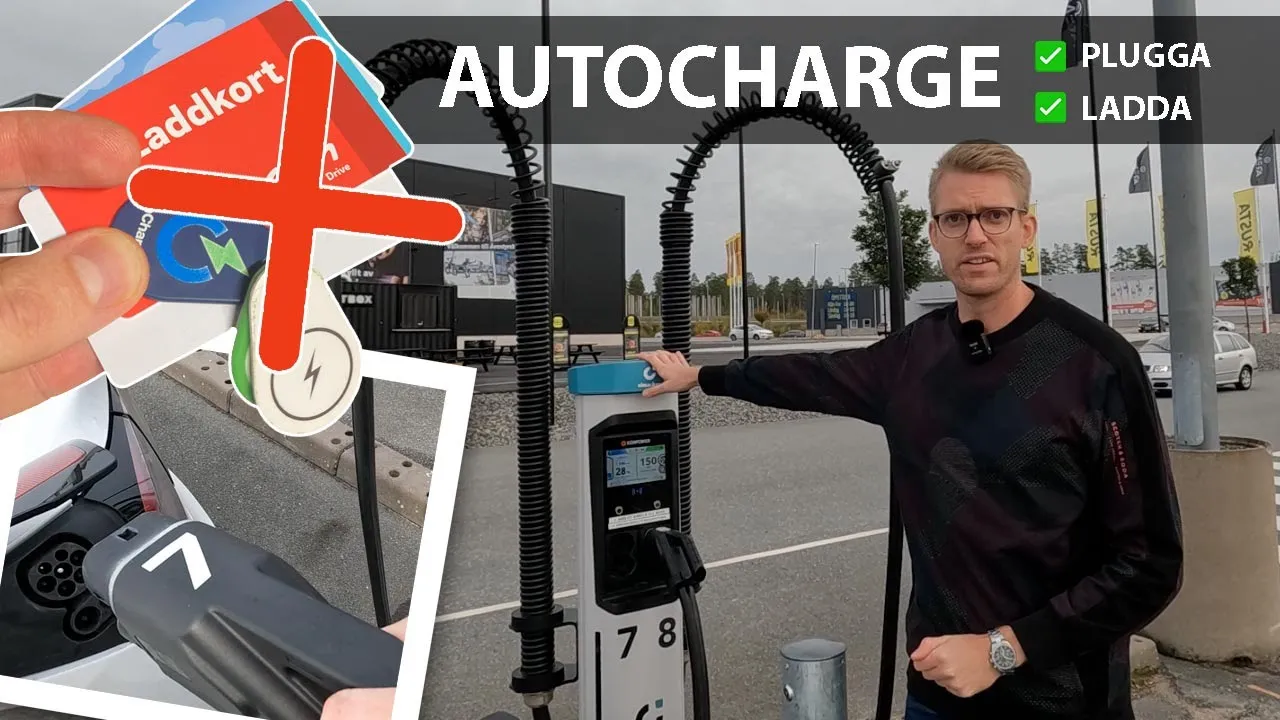Jag provar AutoCharge hos Elmacken – tekniken för att ladda elbilen utan appar eller laddkort