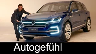 All-new VW Touareg 3 Preview 2017 as Volkswagen T-Prime Concept GTE