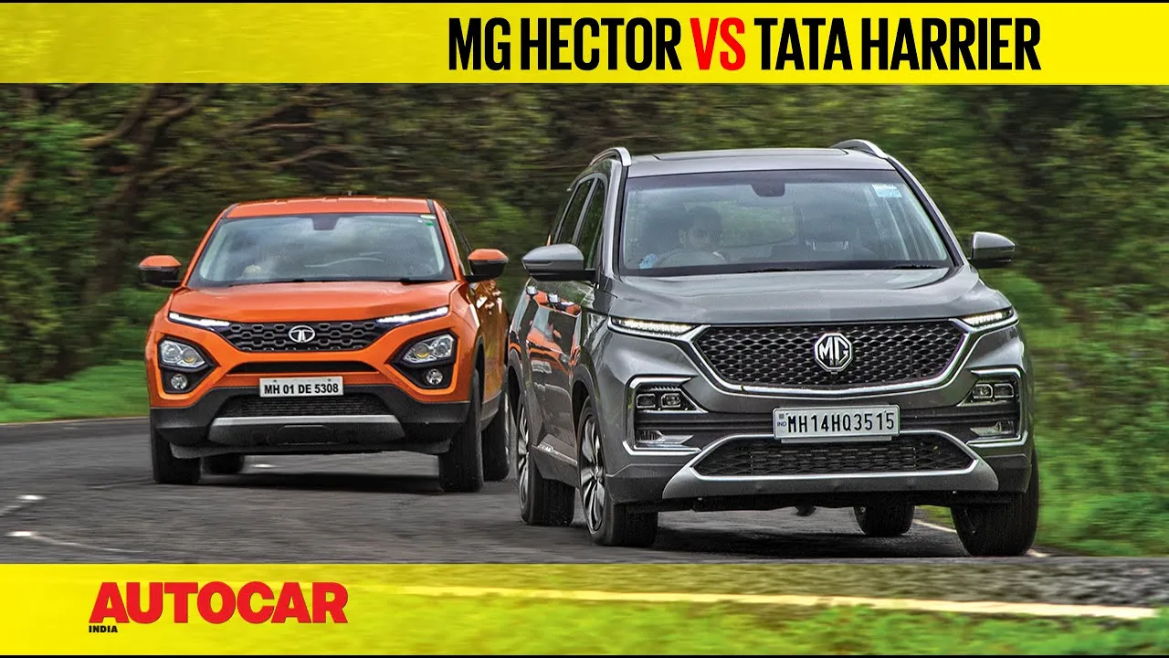 MG Hector vs Tata Harrier | Comparison Test Review | Autocar India