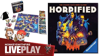 HORRIFIED: UNIVERSAL MONSTERS - RAVENSBURGER | BOARD GAME LIVE PLAY |