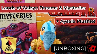 Unboxing | Lands of Galzyr: Dreams & Mysteries Expansion (+ Aysala Plushie!)