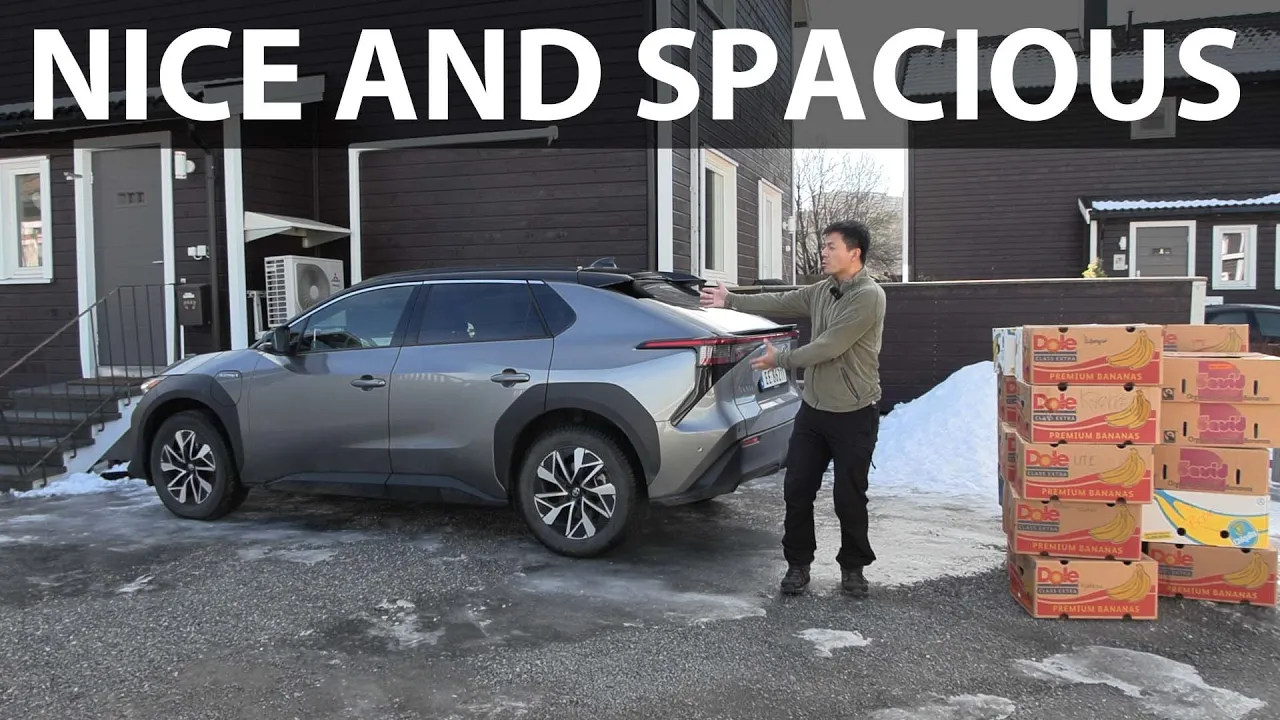 Toyota bZ4X banana box test
