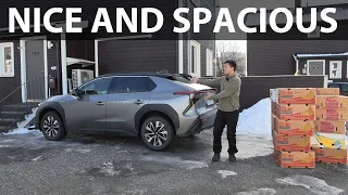 Toyota bZ4X banana box test