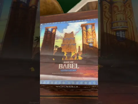 Rise of Babel Legendary Box is pretty legendary! #boardgame #3dart