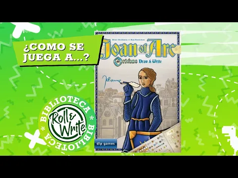Como se Juega a Joan of Arc en castellano (Juego de Mesa Roll & Write ) Orleans Draw & Write