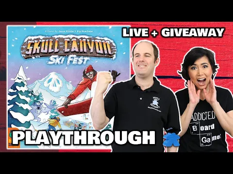 Skull Canyon: Ski Fest - LIVE Playthrough Board Game & Giveaway Worldwide