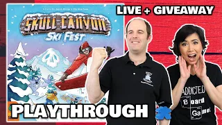 Skull Canyon: Ski Fest - LIVE Playthrough Board Game & Giveaway Worldwide