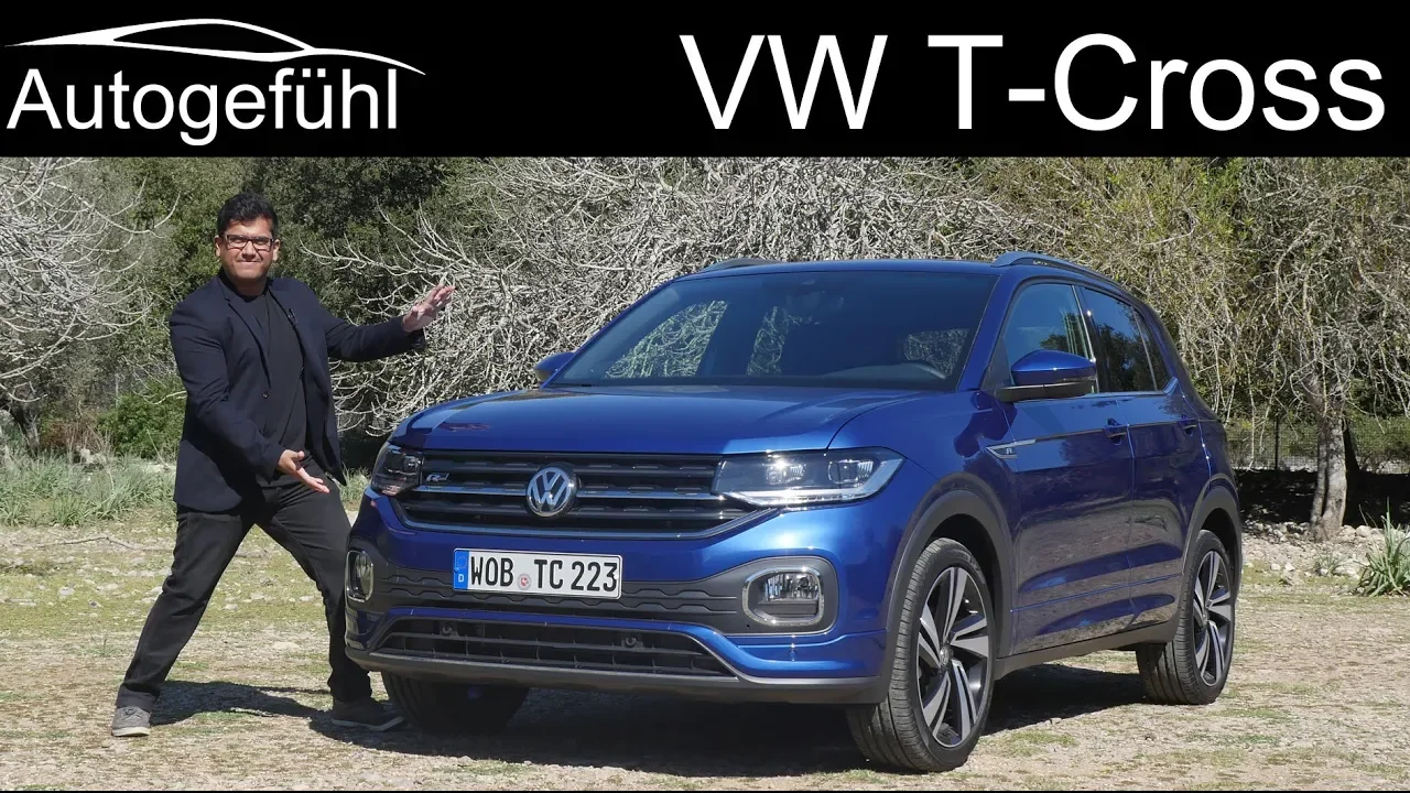 Volkswagen T-Cross FULL REVIEW VW TCross driving - Autogefühl