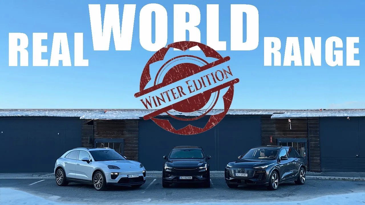 Polestar 3 vs Porsche Macan vs Audi Q6 E-Tron | RANGE TEST 120KPH / 75MPH | WINTER TEST