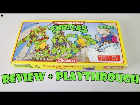 Teenage Mutant Ninja Turtles Search for Shredder Board Game Playthrough & Review | Board Game Night