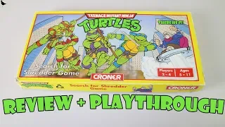 Teenage Mutant Ninja Turtles Search for Shredder Board Game Playthrough & Review | Board Game Night