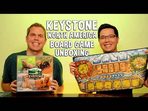 Unboxing Keystone North America - Wildlife Tile Placement Board Game